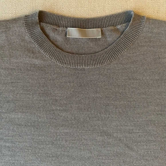 WARDROBE.NYC Gray Crew Neck Long Sleeve Sweater Medium M $395 Wool - Picture 4 of 13